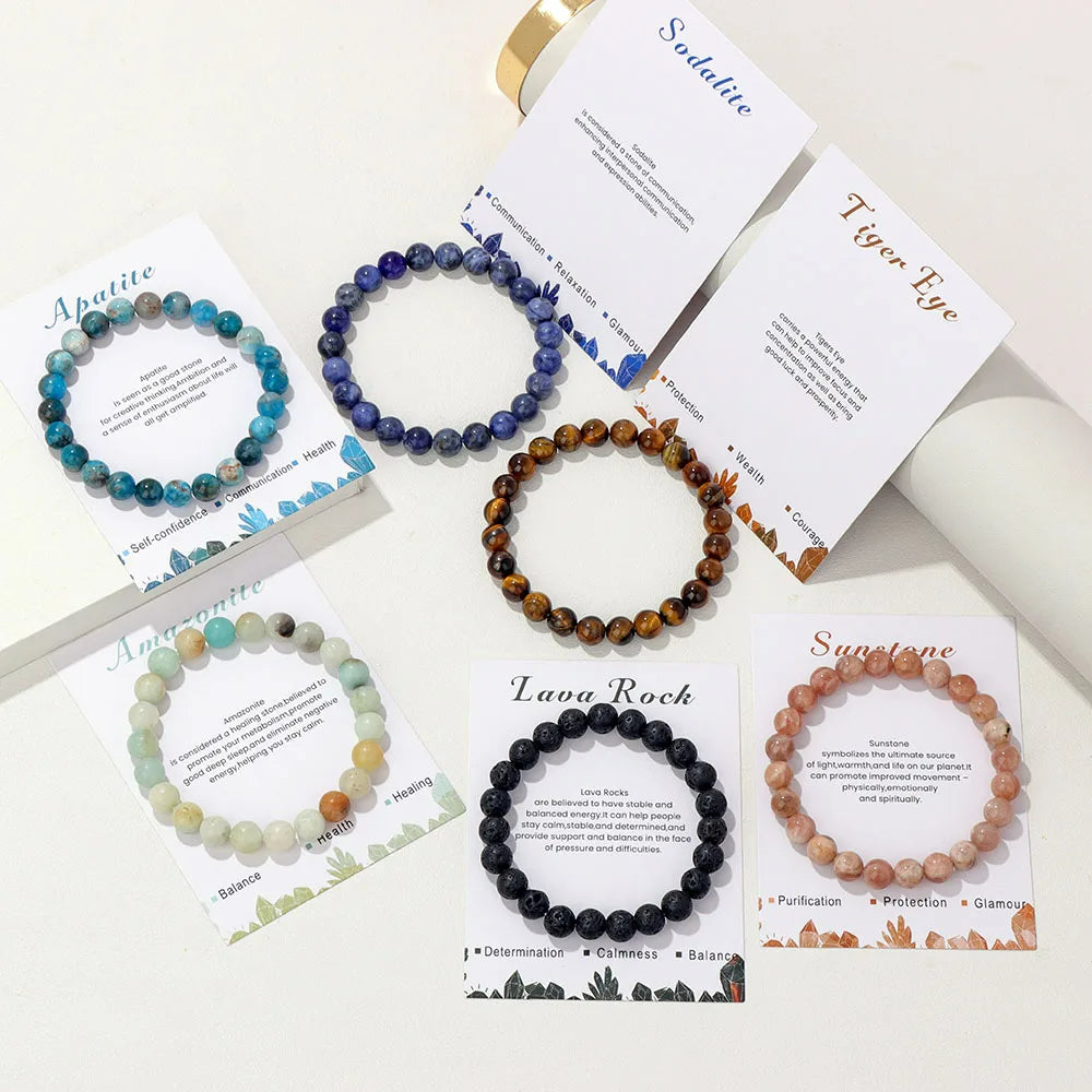Skanto | Naturlig Krystall Helbredende Energi Armbånd - Aria