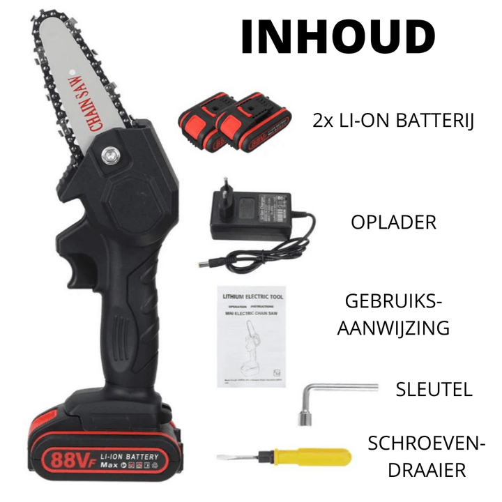 Skanto | CHAINCUT PRO – Elektrisk trådløs motorsag for raskt og effektivt arbeid