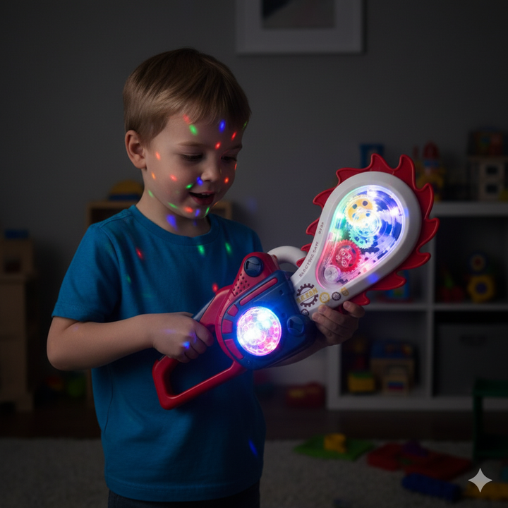 Skanto | Luminous Musical Motorsag Leke for Barn