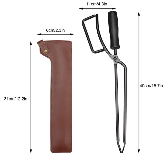 Kull Clip Bærbar Varmeresistent BBQ Vedklipp Carbon Klemme | Skanto