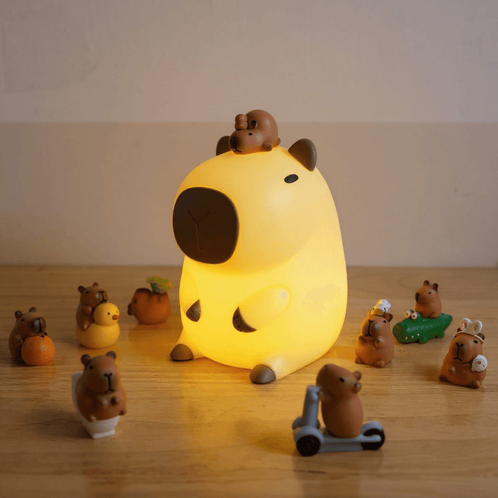 Skanto | Capybara Nattlys Justerbar Lysstyrke Silikon