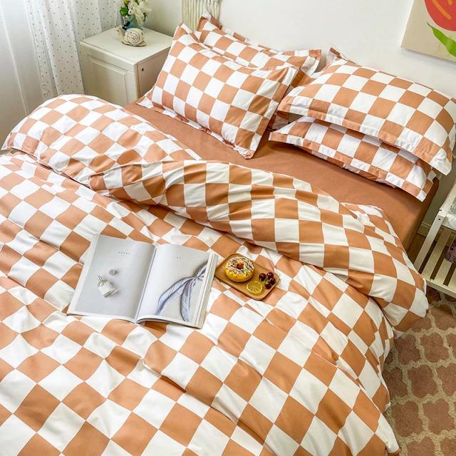 Skanto | Rutete Sengetøy Sett