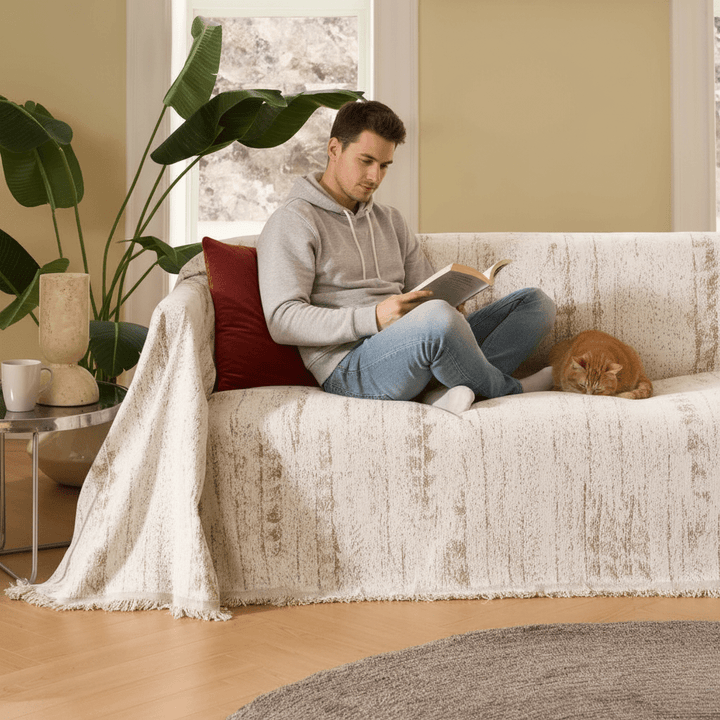 CHENILUX – Elegant Sofabezug fra Chenille für Schutz og Stil