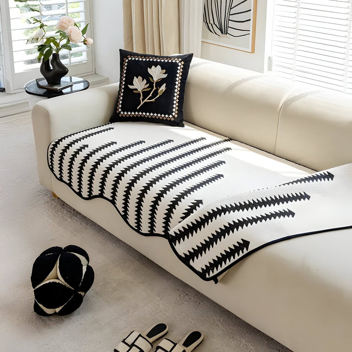 Skanto | CHEVRONLUXE – Moderne Chenille Sofa Deksel med Stilfull Beskyttelse
