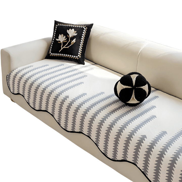 Skanto | CHEVRONLUXE – Moderne Chenille Sofa Deksel med Stilfull Beskyttelse