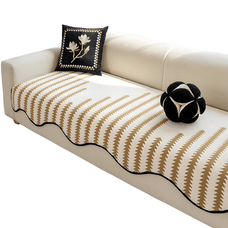Skanto | CHEVRONLUXE – Moderne Chenille Sofa Deksel med Stilfull Beskyttelse