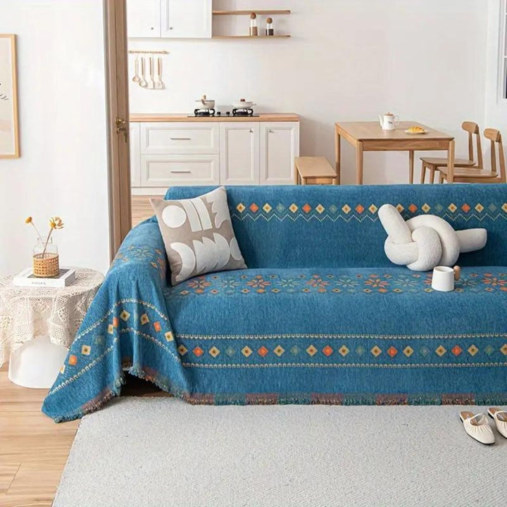 Skanto | Bohemsk Quaste Sofa Trekk Bomullsblanding