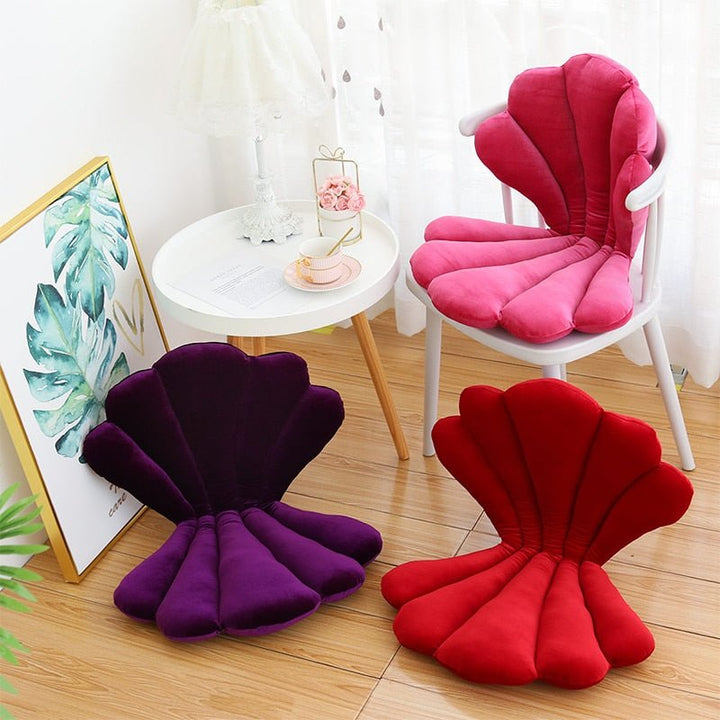 Skanto | Chic Velvet Shell Cushion - Luksuriøs og Stilig Pute for Stue, Soverom