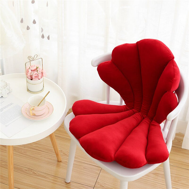 Skanto | Chic Velvet Shell Cushion - Luksuriøs og Stilig Pute for Stue, Soverom