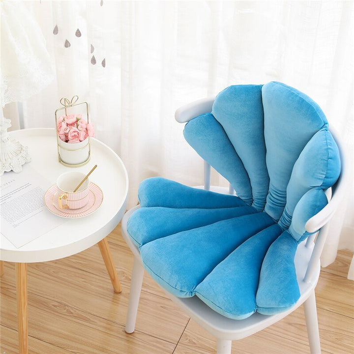 Skanto | Chic Velvet Shell Cushion - Luksuriøs og Stilig Pute for Stue, Soverom