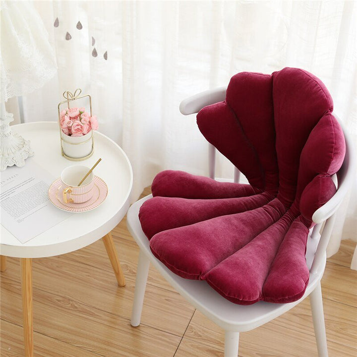 Skanto | Chic Velvet Shell Cushion - Luksuriøs og Stilig Pute for Stue, Soverom