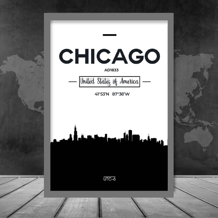 Chicago bybildetrykk