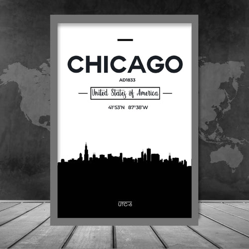 Chicago bybildetrykk