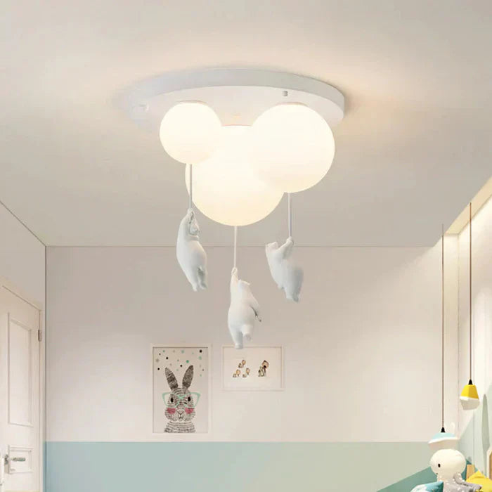 Skanto | Barneromslampe med bjørne og ballong - CloudBear