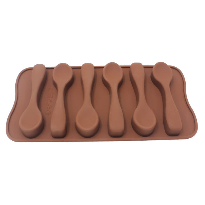 Sjokoladeform Non-stick Hjerte Blomst Sjokolade Kake Silikonform | Skanto