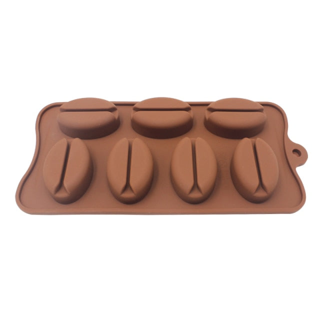 Sjokoladeform Non-stick Hjerte Blomst Sjokolade Kake Silikonform | Skanto