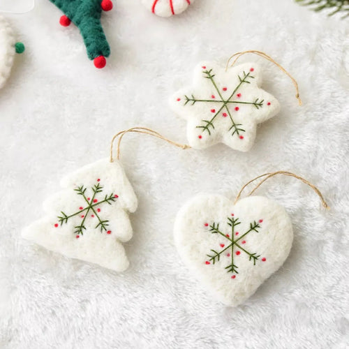 Skanto | Julefølt snøfnuggornament