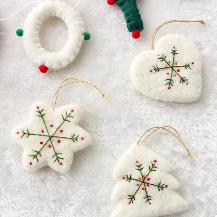 Skanto | Julefølt snøfnuggornament