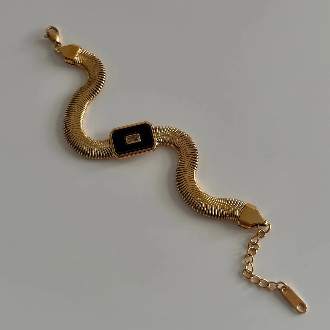 Skanto | Chunky Chain & Herringbone Armbånd