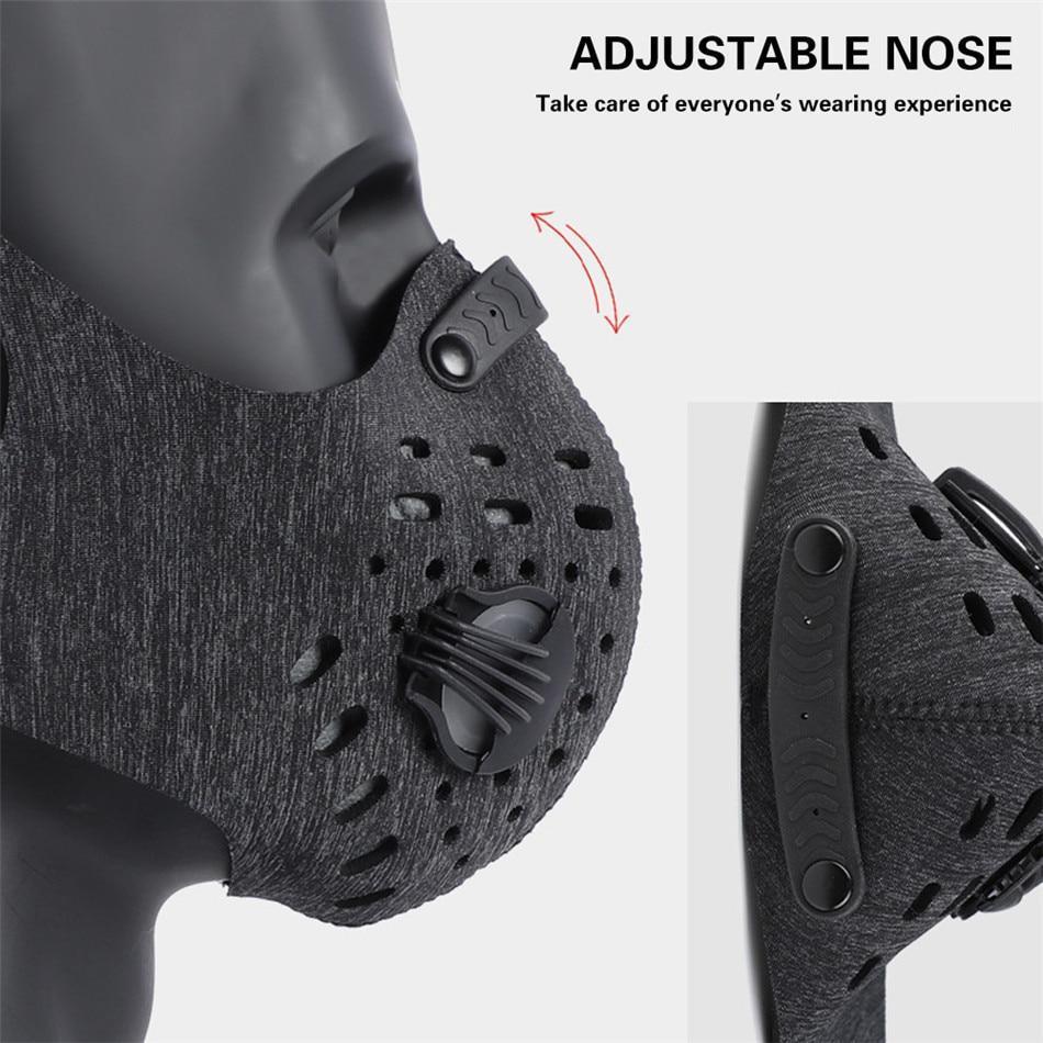 Atmungsaktive Neopren-Gesichtsmaske gegen Umweltverschmutzung
