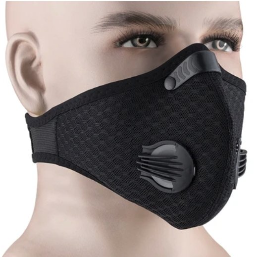 Atmungsaktive Neopren-Gesichtsmaske gegen Umweltverschmutzung