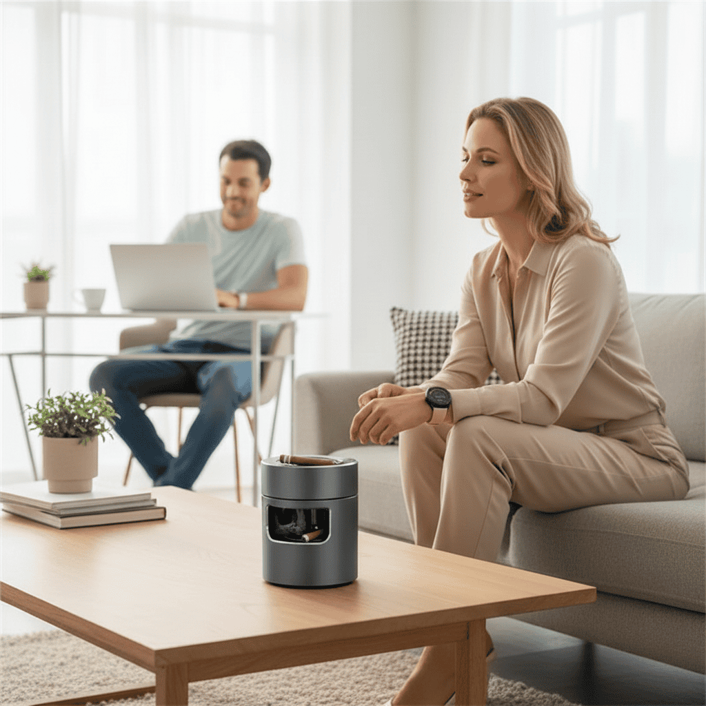 Skanto | CLARASH – Smart USB Røykfri Askebeger med Avansert Luftfilter