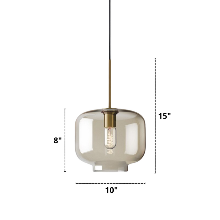 Moderne hengelamper i glass
