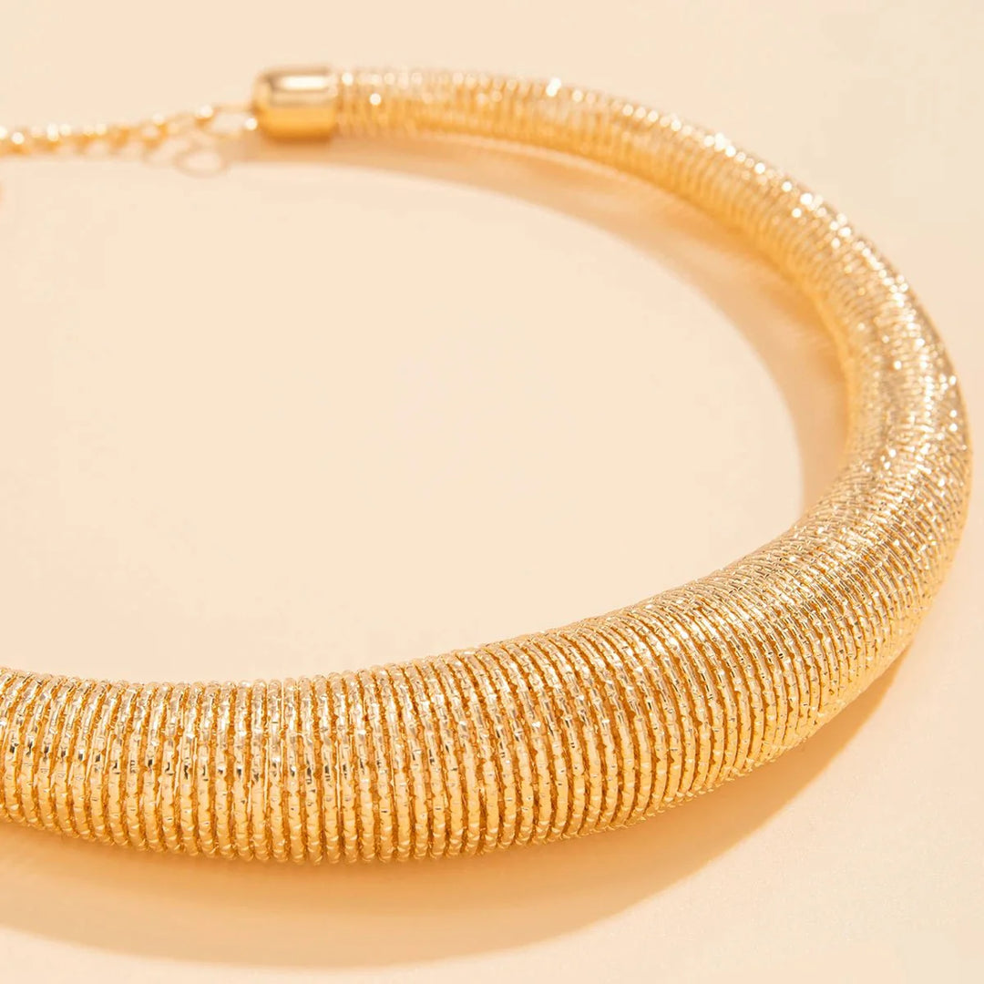 Skanto | Kclassisk Chunky Teksturert Choker Halskjede