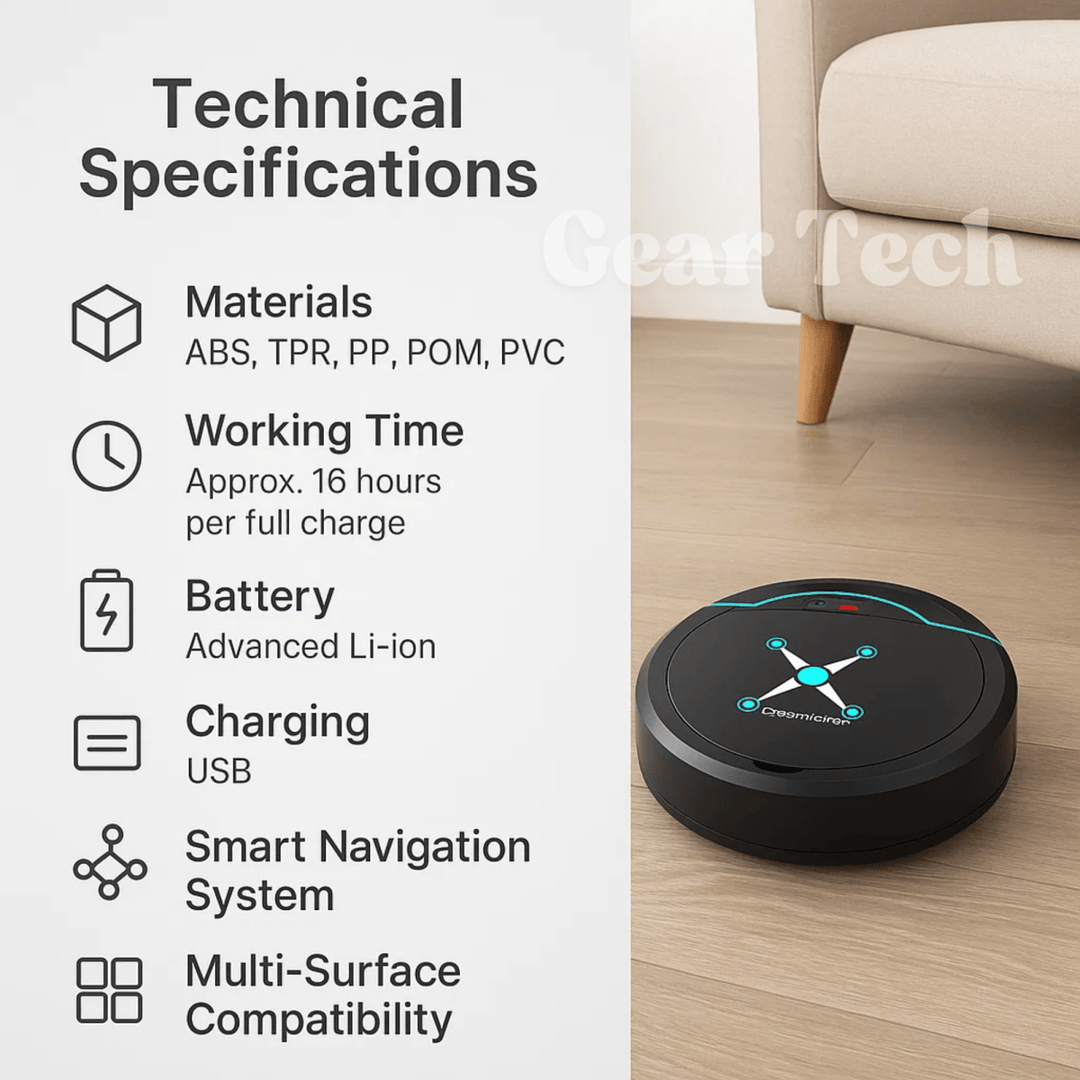 Skanto | Cleanbot – Smart Robotstøvsuger og Mopp for Enkel Gulvrengjøring
