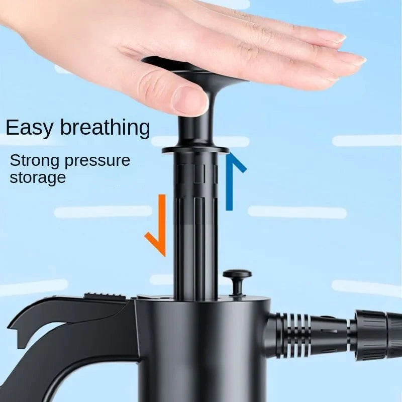 Skanto | CleanPro 2L Skum Sprayer – Håndpumpe med allsidige dyser for bilvask, vindusvask og hagevanning