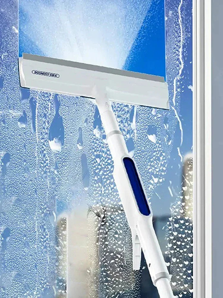 Skanto | CleanView 3-i-1 Vindu Visker – Integrert Spray, Mikrofiber Rensing, og Stripeløs Glans