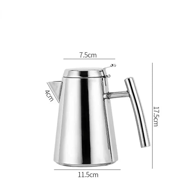 Cold Kettle Te Sett Lang Munn Sup Kettle Rustfritt Stål Tekanne | Skanto