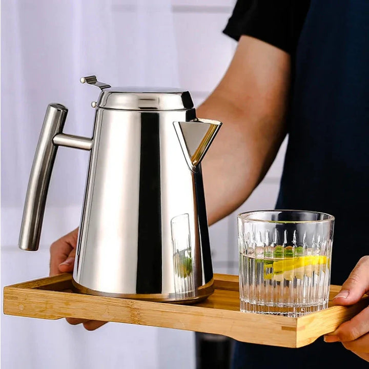 Cold Kettle Te Sett Lang Munn Sup Kettle Rustfritt Stål Tekanne | Skanto