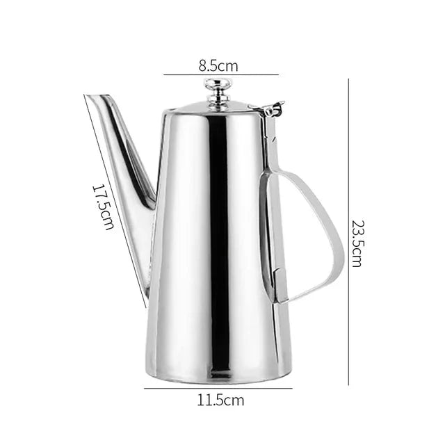 Cold Kettle Te Sett Lang Munn Sup Kettle Rustfritt Stål Tekanne | Skanto