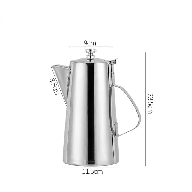 Cold Kettle Te Sett Lang Munn Sup Kettle Rustfritt Stål Tekanne | Skanto