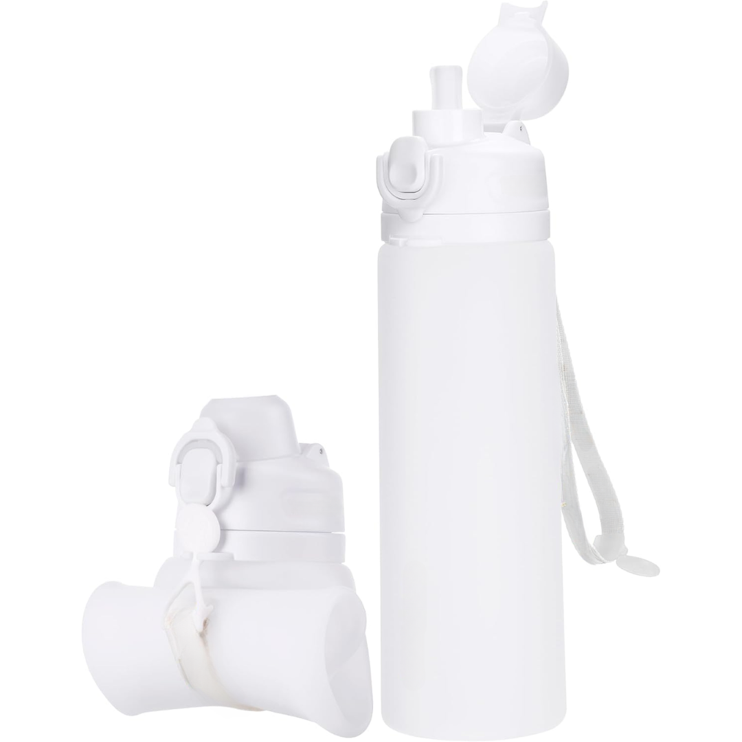 Skanto | Sammenleggbar 600 ml Silikon Vannflaske - Lekkasjesikker & BPA-fri