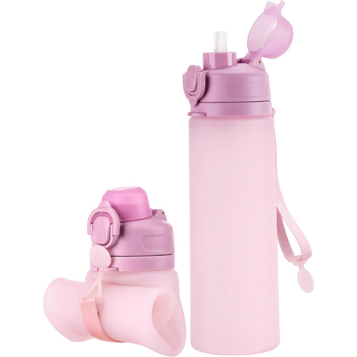 Skanto | Sammenleggbar 600 ml Silikon Vannflaske - Lekkasjesikker & BPA-fri