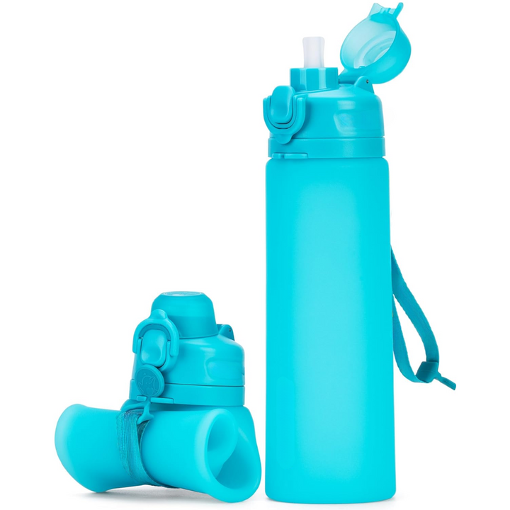 Skanto | Sammenleggbar 600 ml Silikon Vannflaske - Lekkasjesikker & BPA-fri