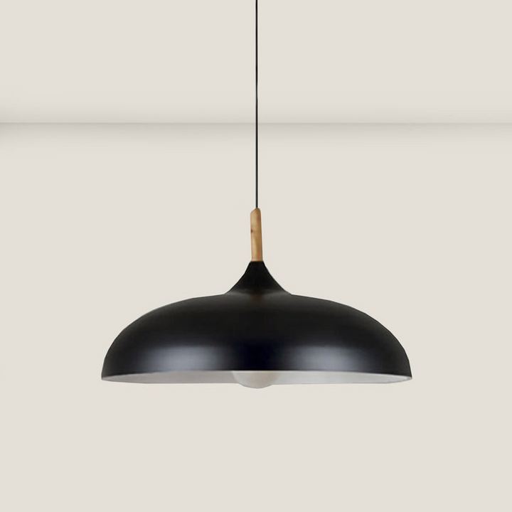 Eiketre taklampe i nordisk design – LED tre plafond lampe | Skanto
