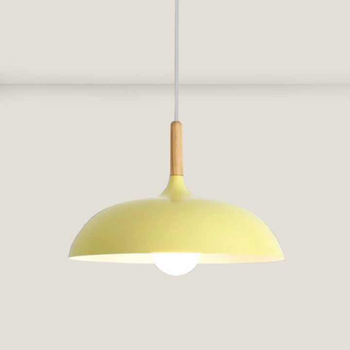 Eiketre taklampe i nordisk design – LED tre plafond lampe | Skanto