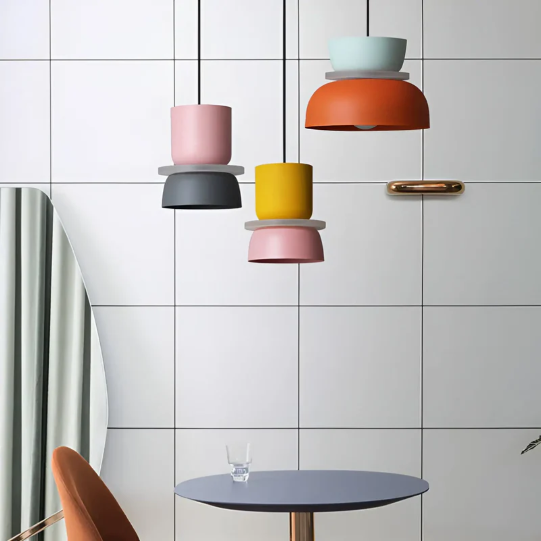 Skanto | Fargerik og Trendy Macaron LED Pendellampe - VividGlow