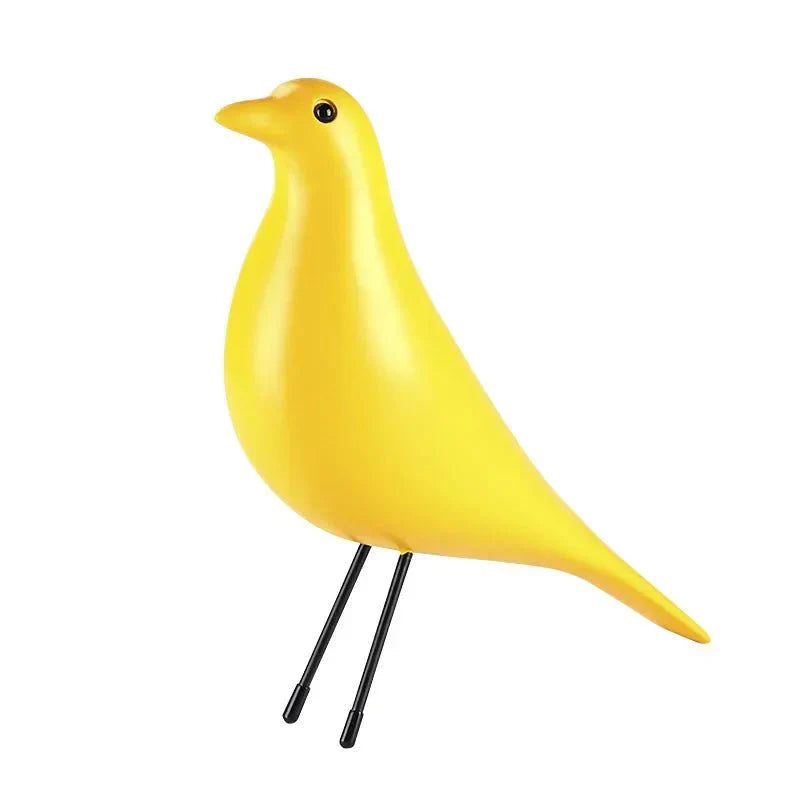 Fargerik novitet fuglehus ornament harpiks skulptur dekOR | Skanto