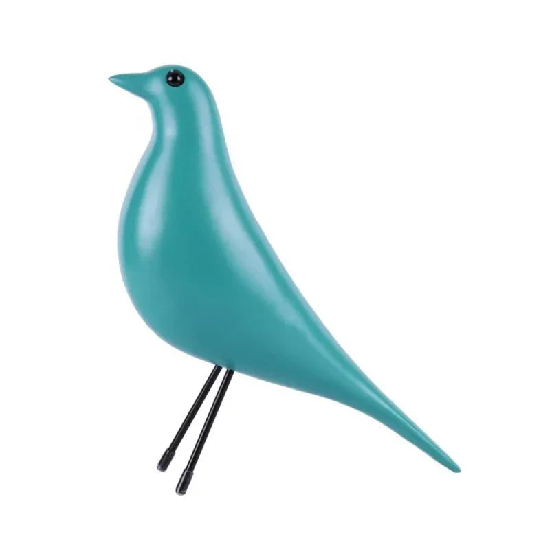 Fargerik novitet fuglehus ornament harpiks skulptur dekOR | Skanto