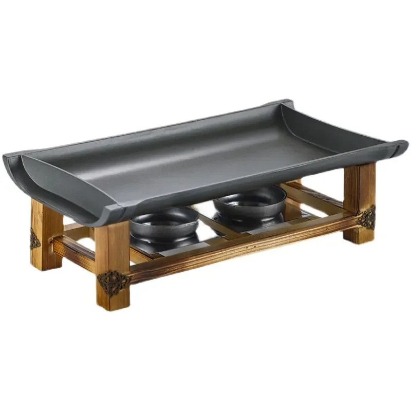 Kommersiell Non-stick BBQ Plate Bakke Panne Grillet Fisk Jernplate | Skanto