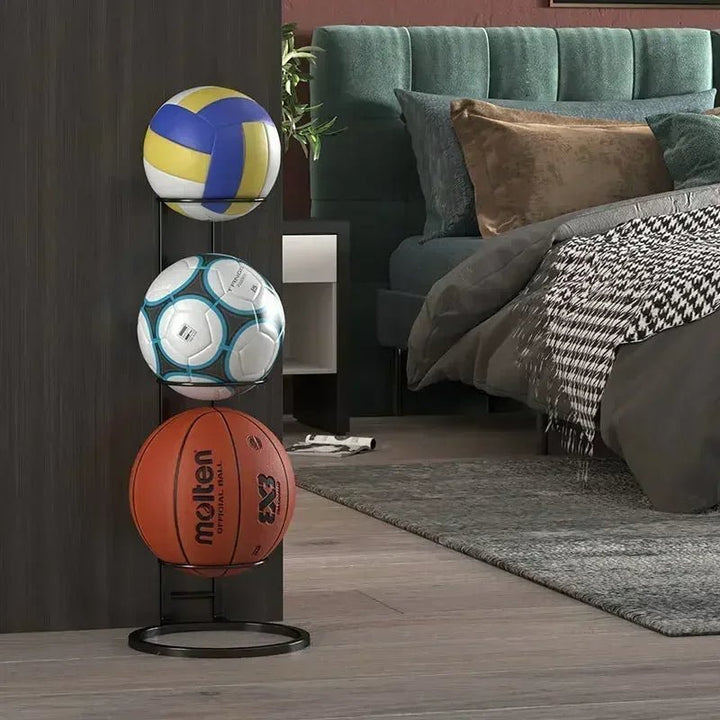 Skanto | Kompakt lagringsstativ for sportsballer og tilbehør - BallRack Pro