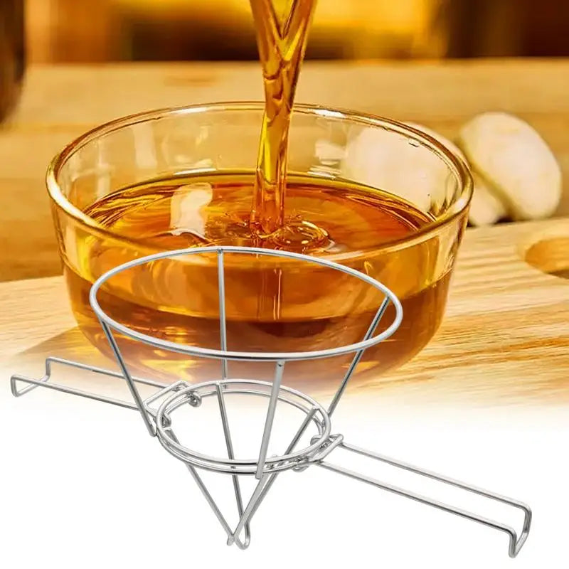 Cone Filter Stand Folding Arms Rustfritt Stål Gjenbrukbar Sil Rack | Skanto