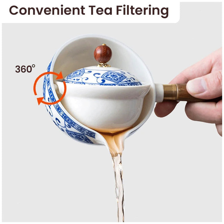 Skanto | Porselen Gongfu Teaset – Tidløs Eleganse, Perfekt Teopplevelse