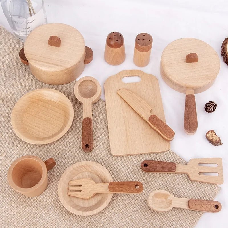 Skanto | Cook’nTimber – Tre Barnas Lekekjøkken i Trestamme Design