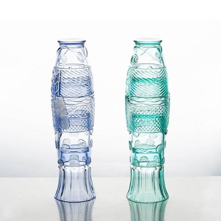 Skanto | Farget Glasskoppsett i Koi Fisk Form - Salg