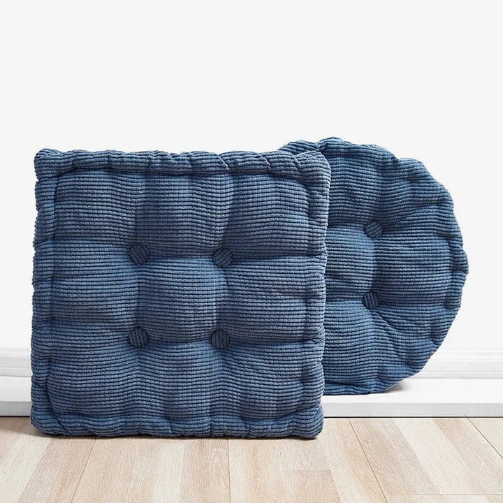 Cordfløyel Meditasjonsgulvpute - Moderne Bomullssete 40x40cm | Skanto